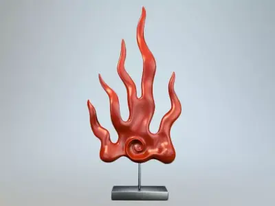 Cold flame Figurine 3D model