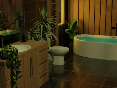 Bathroom Interior 3D model 2