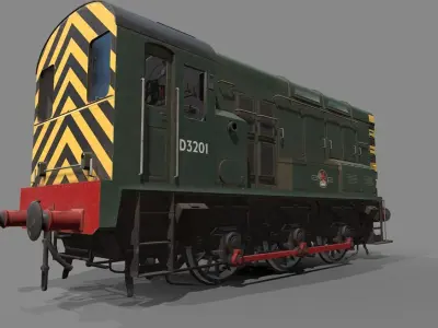 Class 08 Diesel Low-poly 3D model