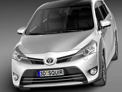 Toyota Corolla Verso 2014 3D model