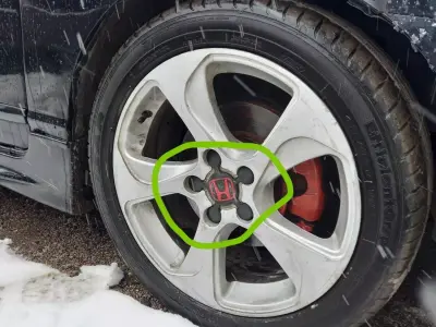 Honda Civic FD6  custom wheel center cap stl files 3D print model