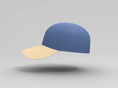 Cap Model baseball Low-poly 3D model