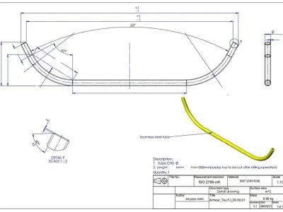 DIY Toyota FJ Cruiser front headlights Guard armor drawings  DFM 3D model