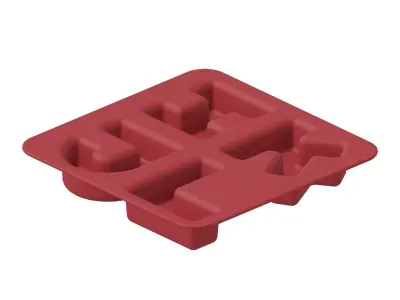 Plastic Elegant Alphabetical Plate 3D model