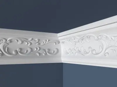 Decorative Crown Molding 3D model 15