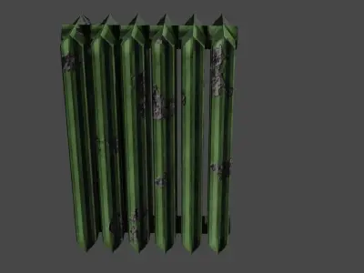 rusty cast iron heating radiator 3D model purchase