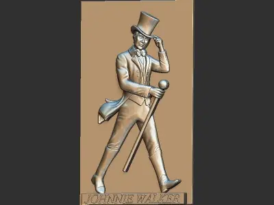 Johnnie Walker Portrait  3D print model