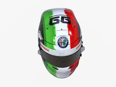 Giovinnazi helmet 2019 Low-poly 3D model