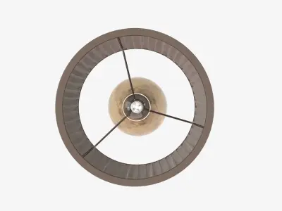 Desk lamp with lampshade 3D model