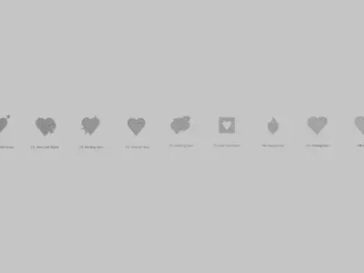 Love Emoji Pack 3D Printable 11 Unique Emojis 3D print model