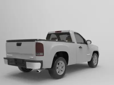 gmc 2012 sierra  Low-poly 3D model