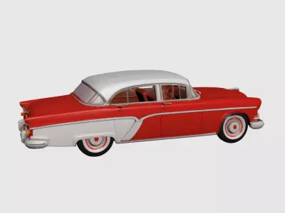 1950s Early Vintage Luxury Sedan 3D model 3D model