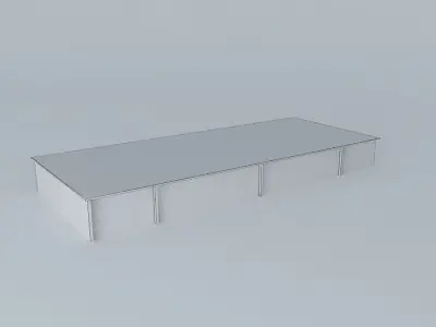 Garages in Mestrovic square VI Free 3D model