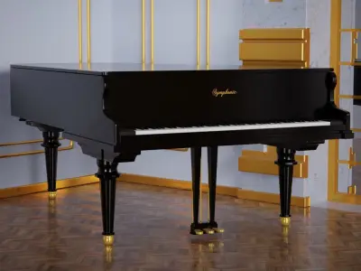 Classic Living Room 3d Scene 3D model