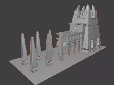 Game-Ready Ancient Egyptian  3D model