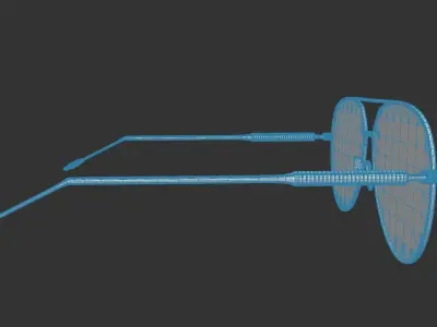 Luxury Sunglasses Aviators 3D Model 6 3D model