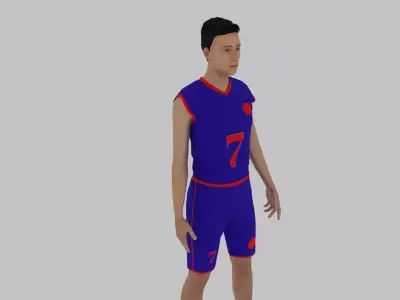 Basketball Player Low-poly 3D model buy