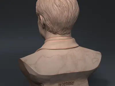 Elon Musk 3D print model