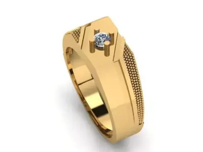 man daimond ring 3D print model