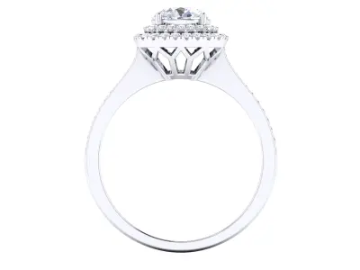 Solitaire ring model 3D print model purchase