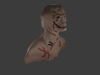 Demon Head       horror creepy 2 Free low-poly 3D model