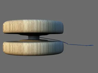 Yoyo wood 3D model