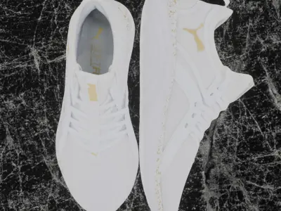 Puma 3D Shoes - White - Soft Ride Low-poly 3D model