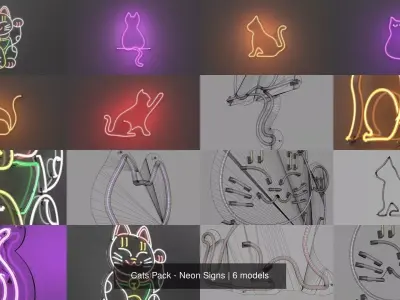 Cats Pack - Neon Signs