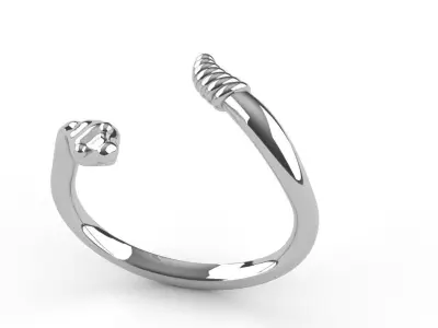 Snake Cuff Bracelet Mens Ladies Jewelry 3D print model