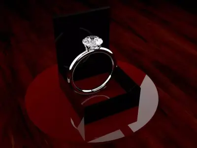Diamond ring 3D model get