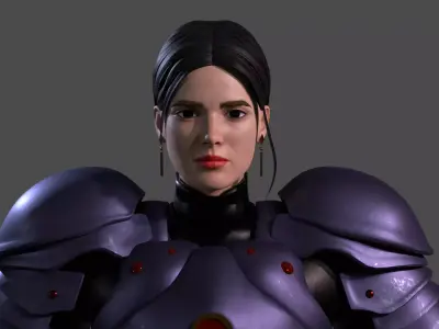 Knight Girl Laura UNREAL ENGINE 5 3D model