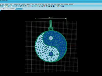 Pendant Yin Yang  3D print model