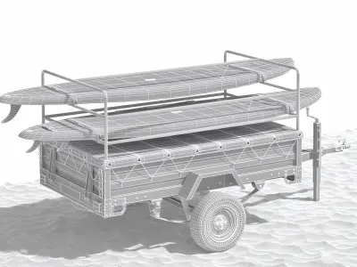 Remorque 02 Starboard 3D model