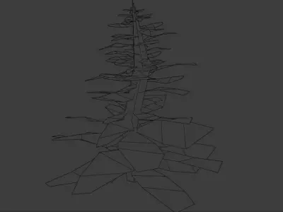 Low Poly Trees tree with branches and leaves Low-poly 3D model