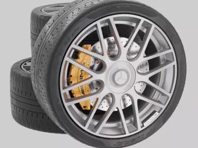 wheel mercedes AMG 3D model