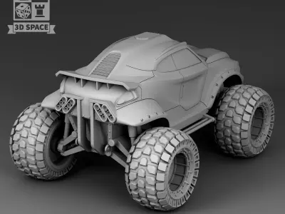 Futuristic Car - Zurd 3D print model