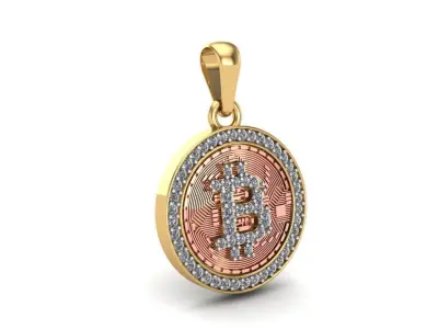 Bitcoin Pendant - 221001 3D print model