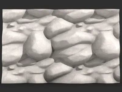 Stone Retaining Wall Element 3D print model
