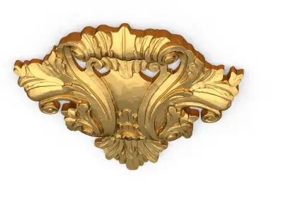 Classic carved decor ornament 486 3D print model