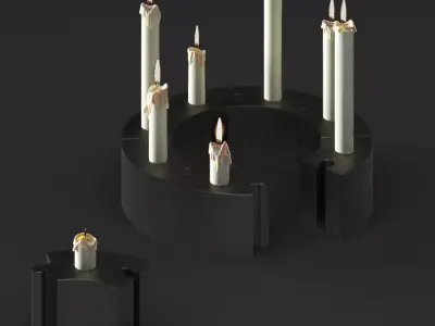 WERMER Candlestick and Tealight 3D model