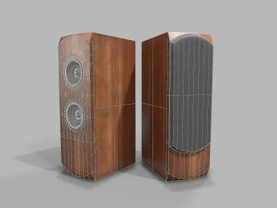 Music Column Low-poly 3D model