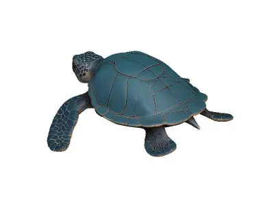 Sea Turtle Low-poly 3D model
