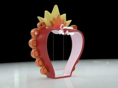 corazon Milagro columpio Free low-poly 3D model