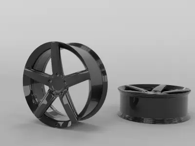 Car Rim 3D model 16