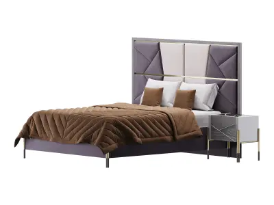 ELITE BEDROOM SET bed 3D model