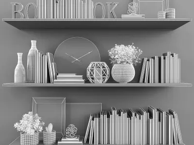 Decorative set-28 Low-poly 3D model