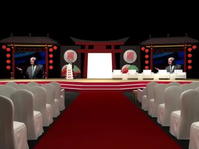 Chinese Stage  3D model