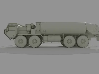 IDF M977 Oshkosh tanker 3D print model