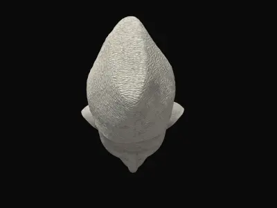 Muhammad Ali Jinnah Marble Statue Low-poly 3D model