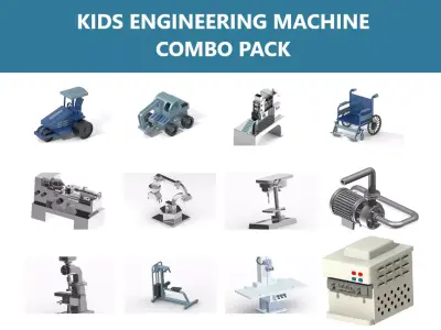 KIDS ENGINEERING MACHINE COMBO PACK 3D Model Collection